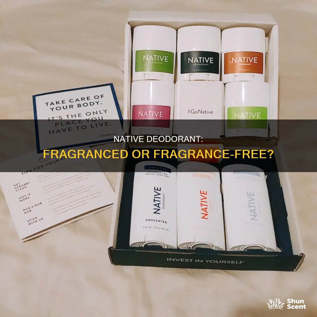 does native deoderant have fragrance