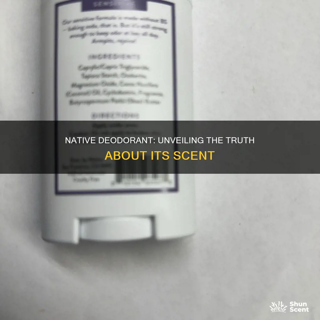 does native deodorant contain fragrance