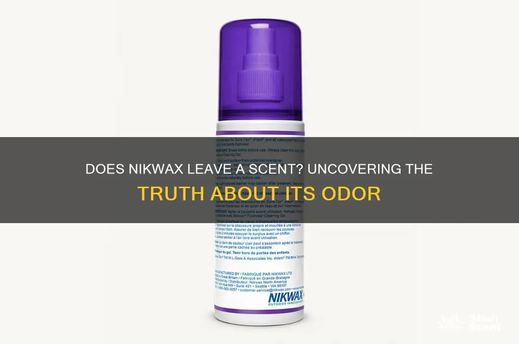 does nikwax leave a scent