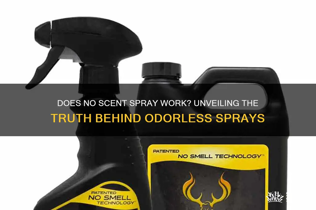does no scent spray work