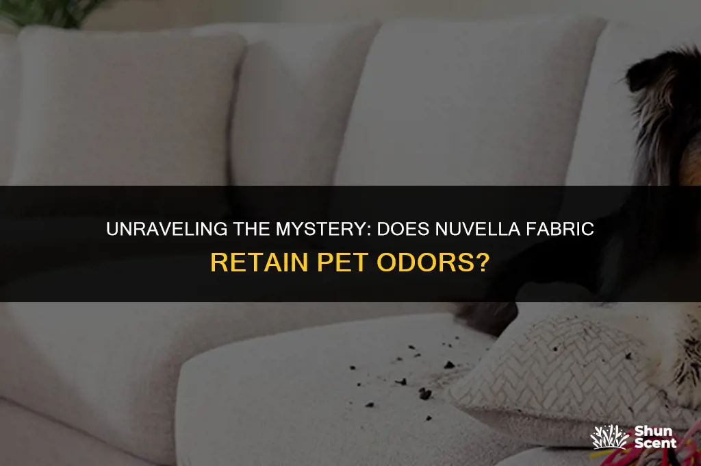does nuvella fabric still smell like dog