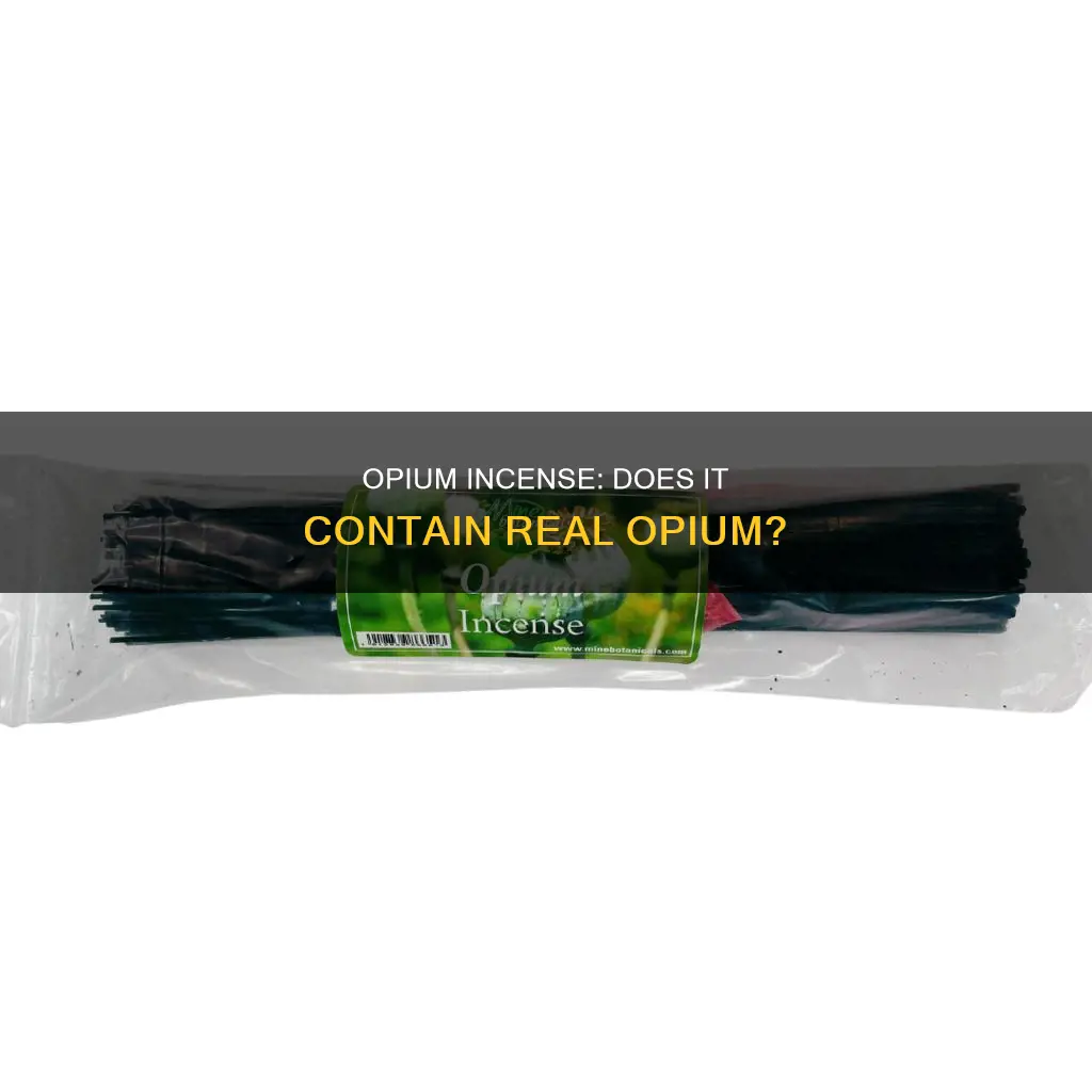 does opium incense contain opium
