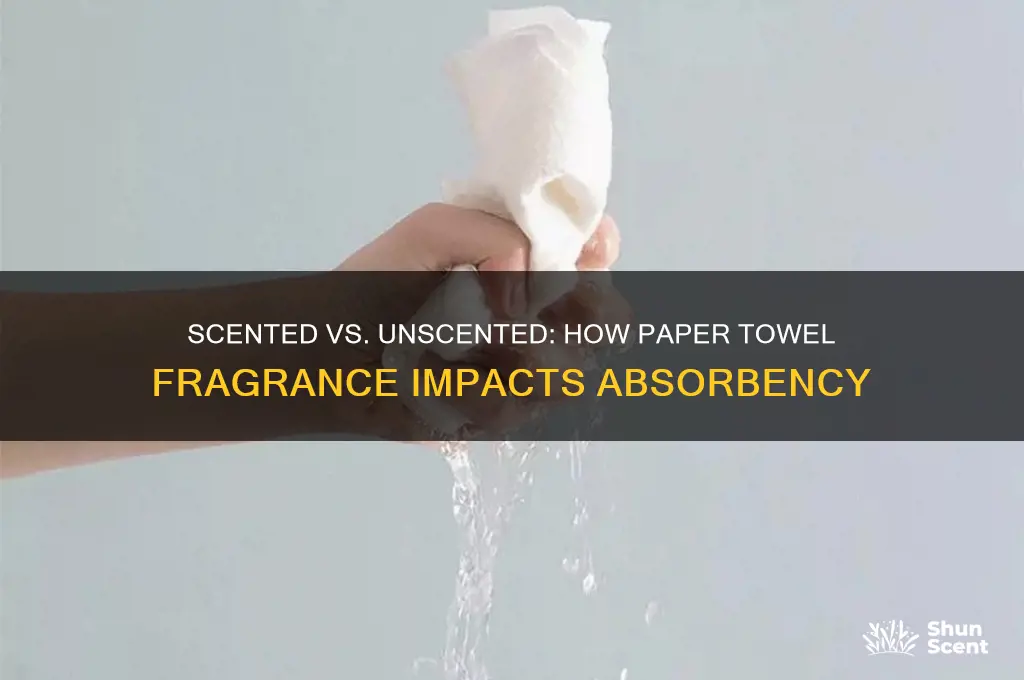 does paper towel scent affect absorbance