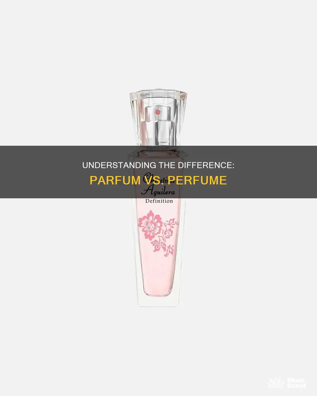 does parfum means perfume