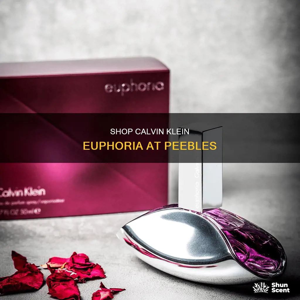 does peebles carry calvin klein cologne euphoria