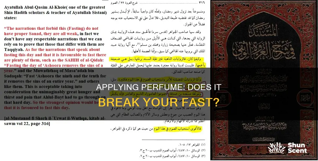 does perfume break your fast shia