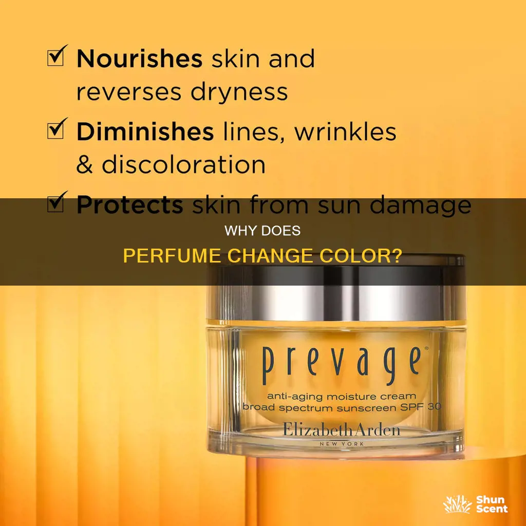 does perfume change color