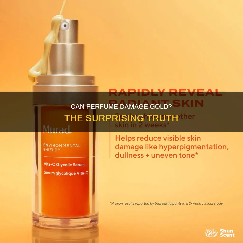 does perfume damage gold