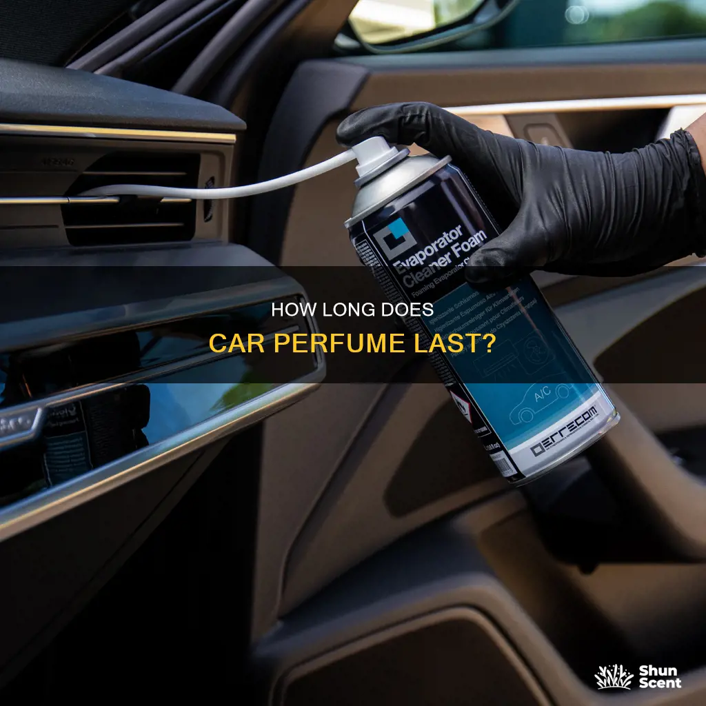 does perfume evaporate in a car