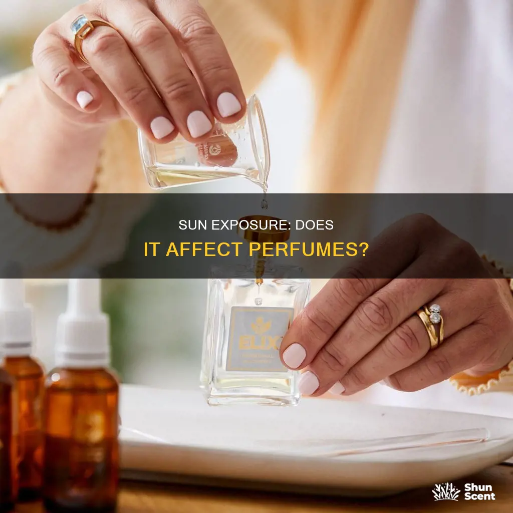 does perfume evaporate in the sun