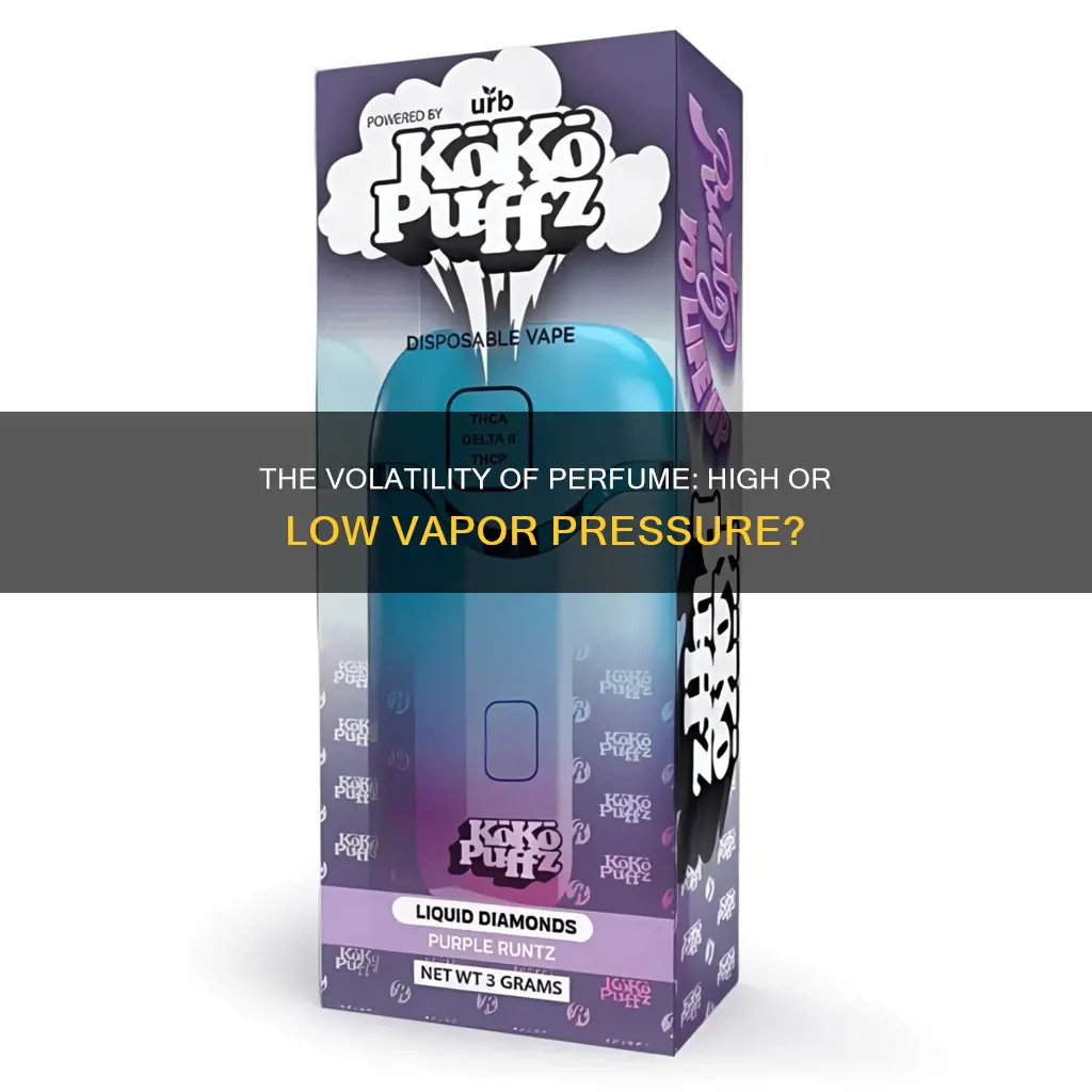 does perfume have a high or low vapor pressure