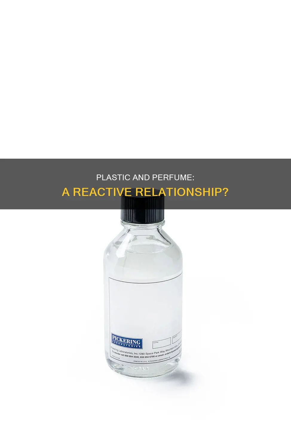 does perfume react with plastic