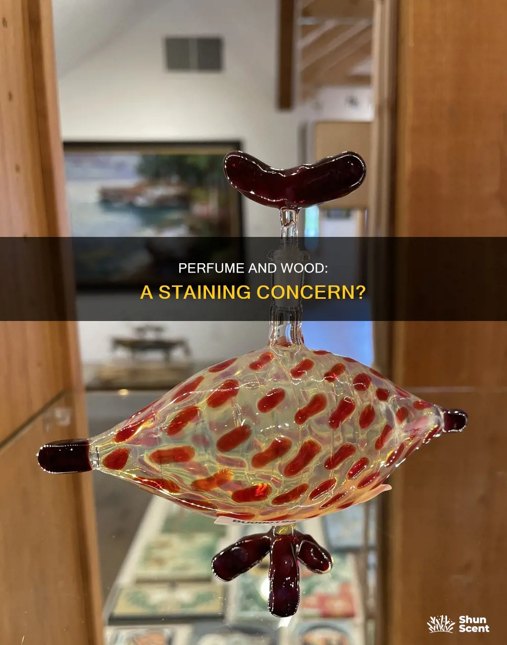 does perfume stain wood