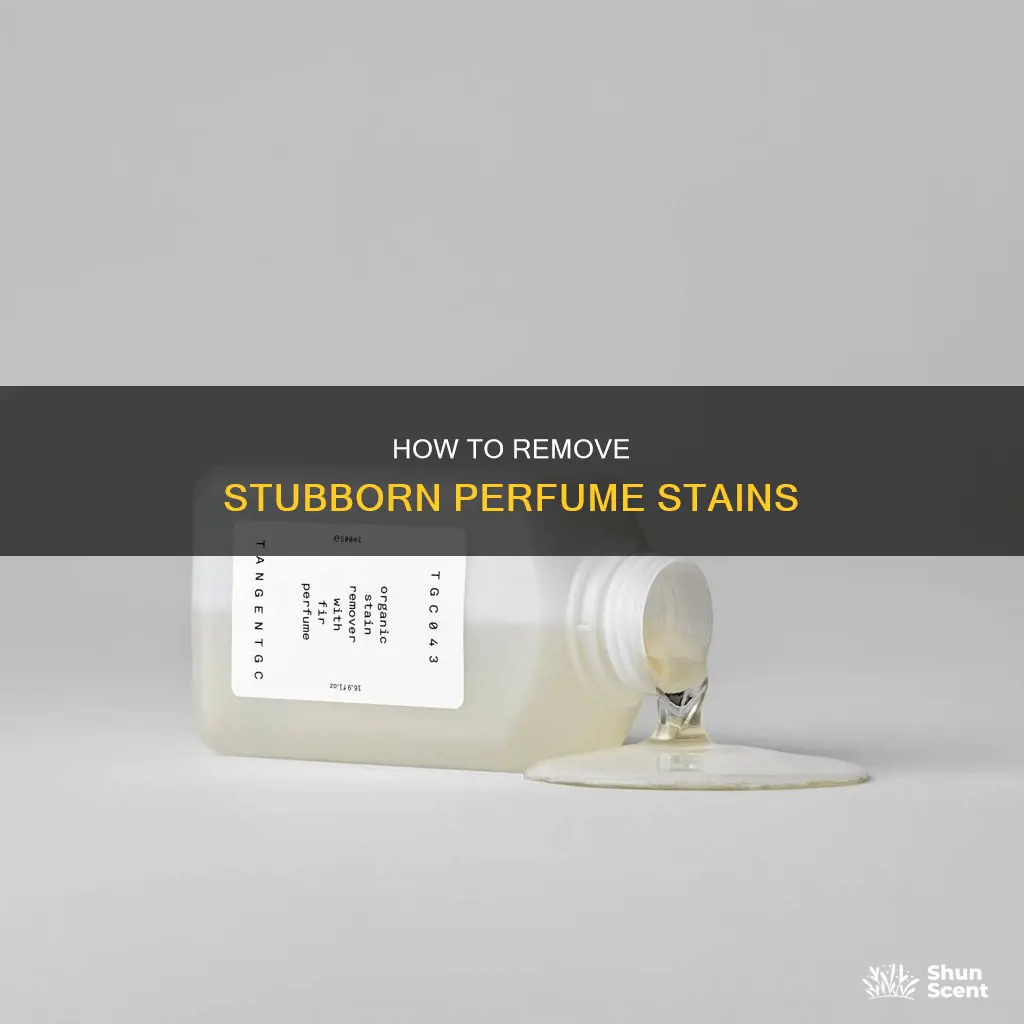 does perfume stains come out