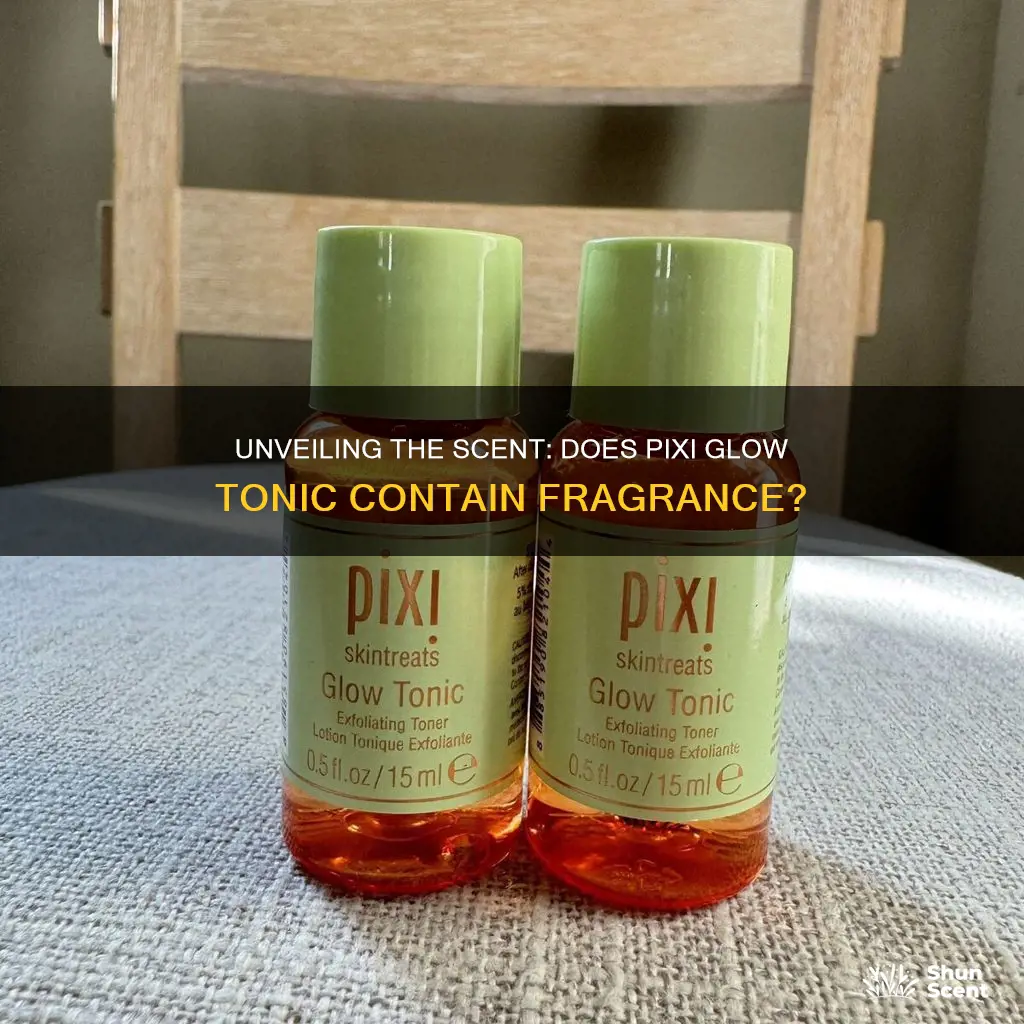 does pixi glow tonic have fragrance