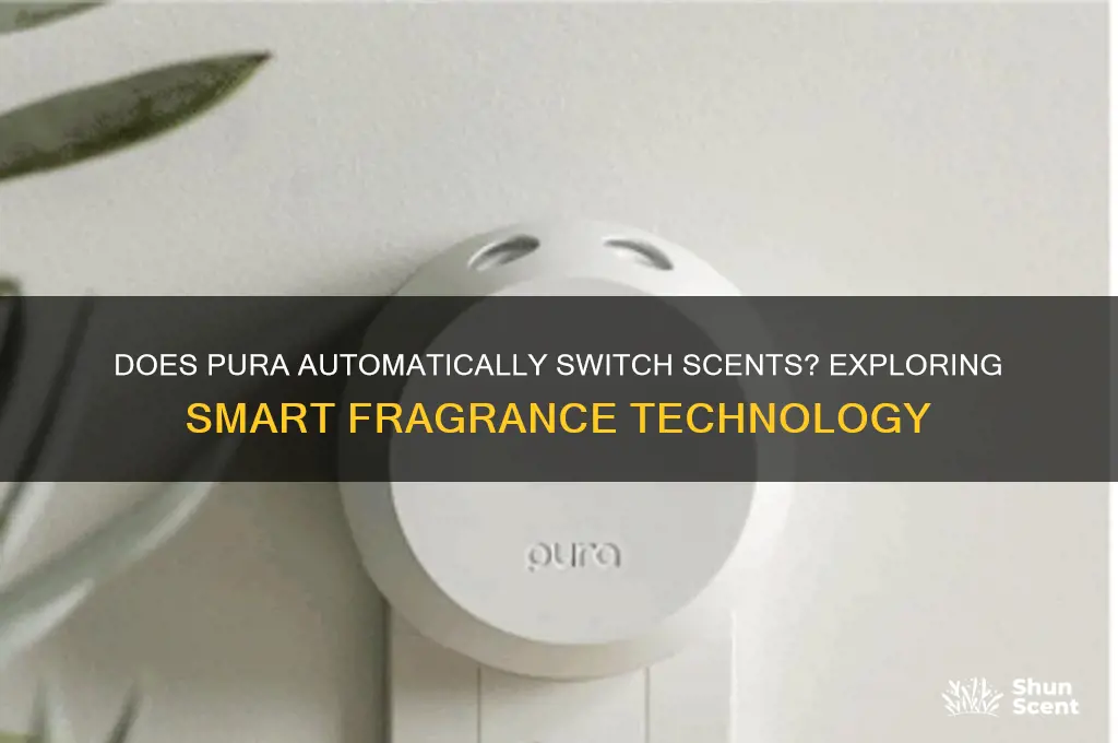 does pura automatically switch scents