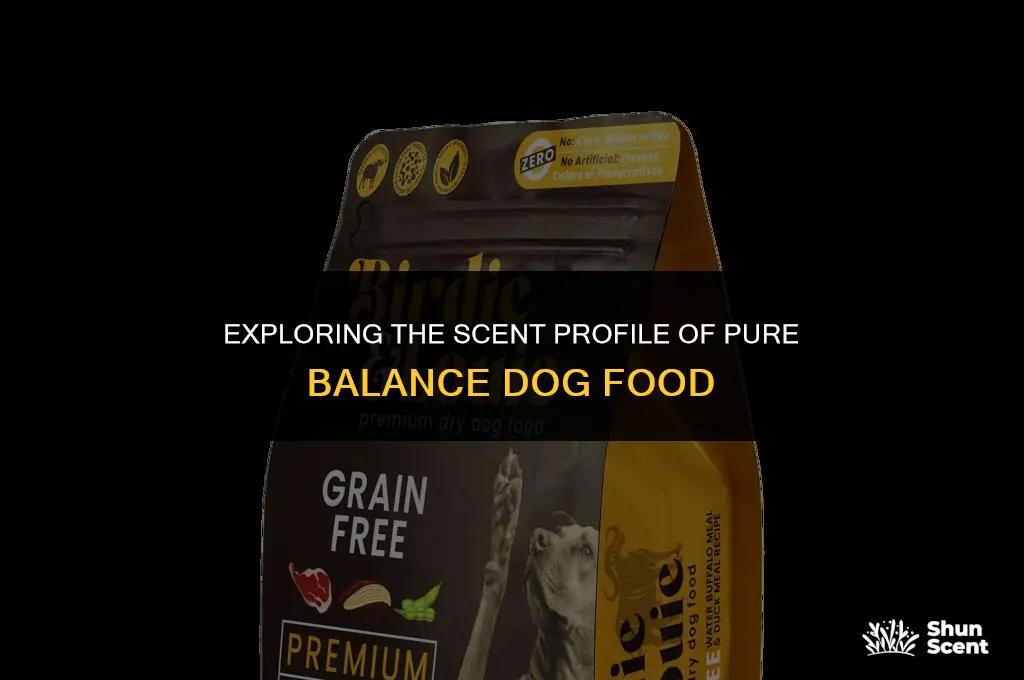 does pure balance dog food smell