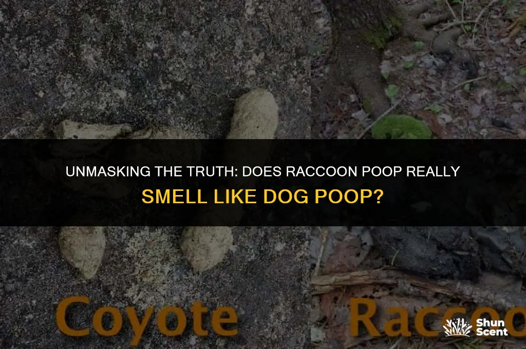 does racoon poop smell like dog poop