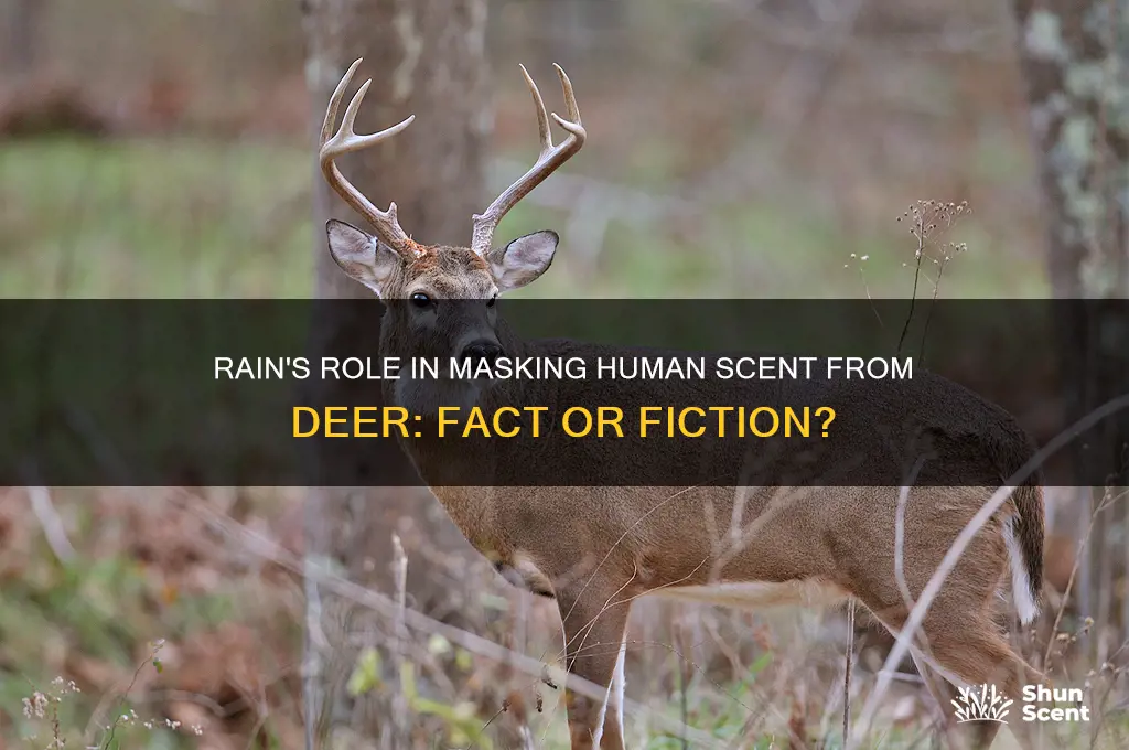 does rain help hide your scent from deer