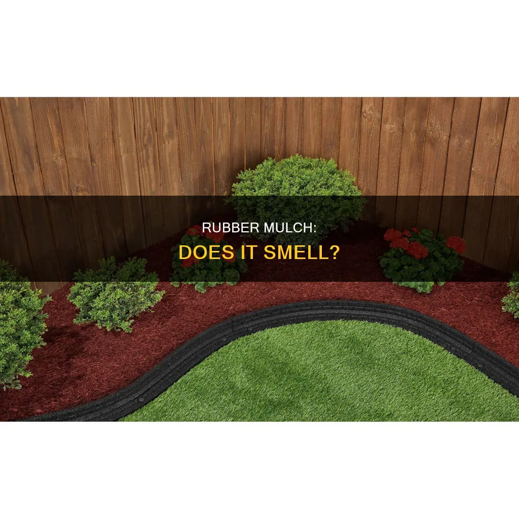 does recycled rubber mulch have an aroma