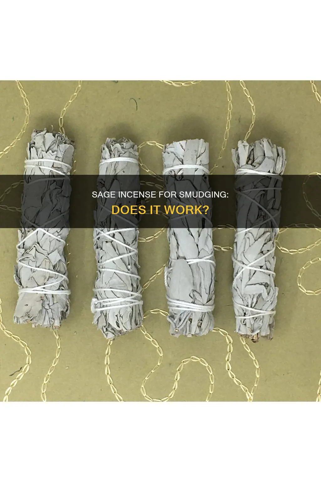 does sage incense work for smudging