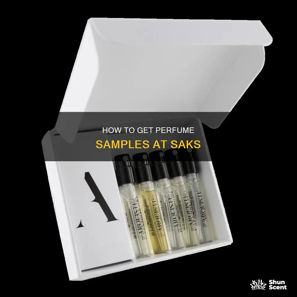 does saks give perfume samples