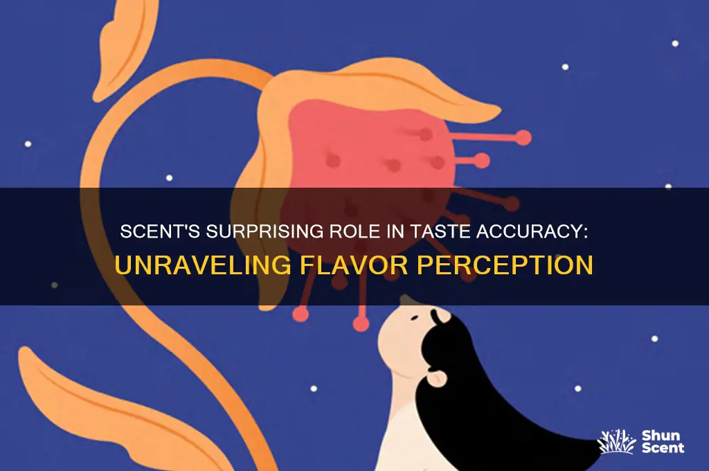 does scent affect the accuracy of distinguishing the correct taste