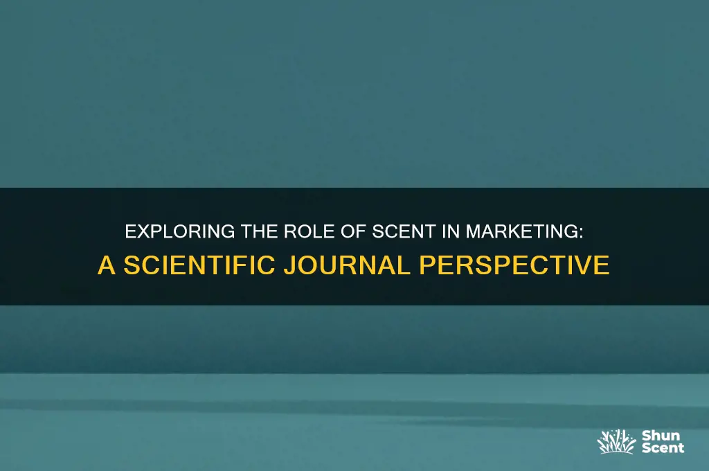 does scent belong in marketing scientific journals