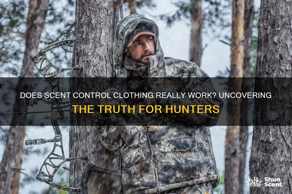 does scent control clothing really work