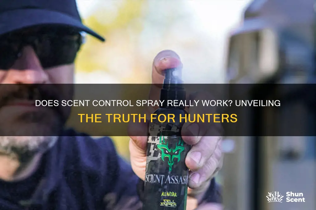 does scent control spray work