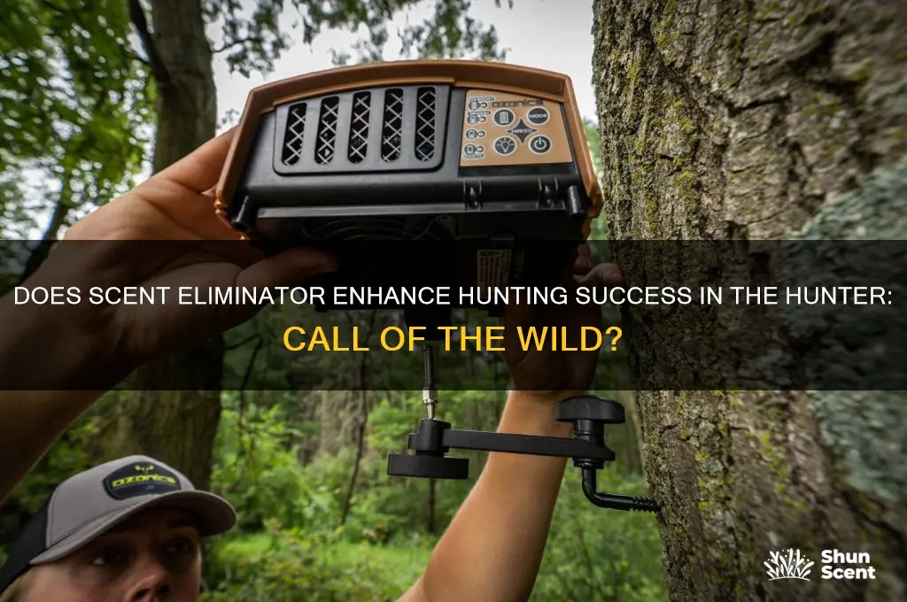 does scent eliminator work in hunter call of the wild