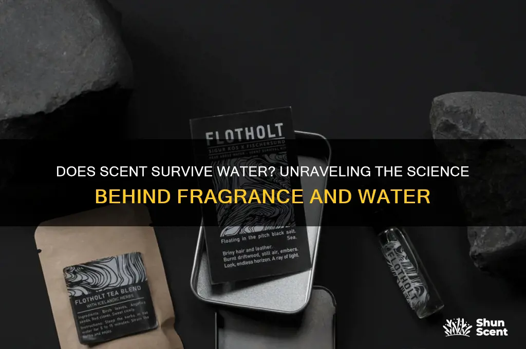 does scent get washed away by water