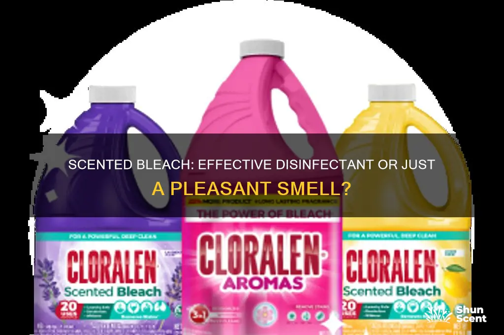 does scented bleach disinfect