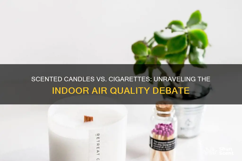 does scented candles equals to cigarate smoking