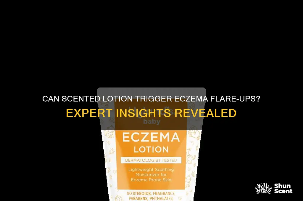 does scented lotion burn eczema