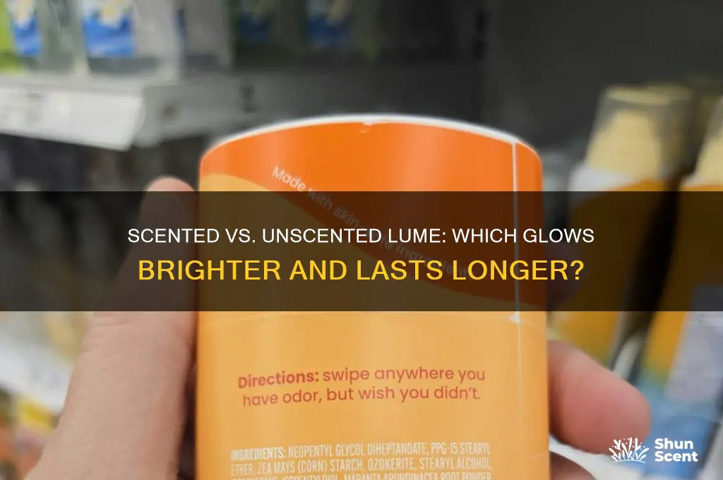 does scented lume work as well as unscentd