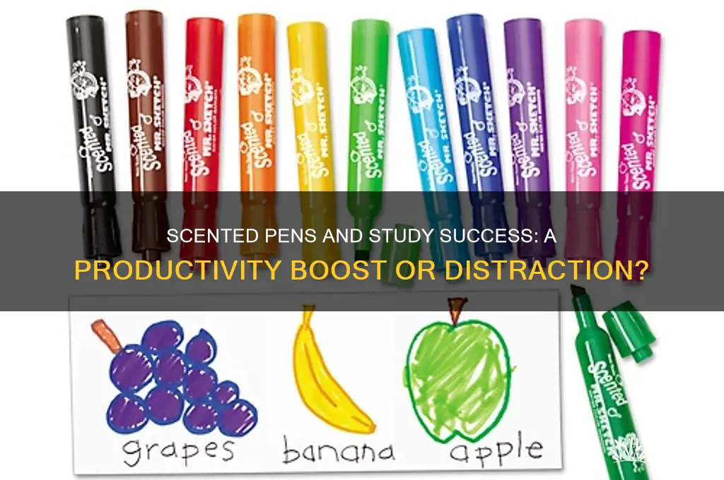 does scented pens help with studing