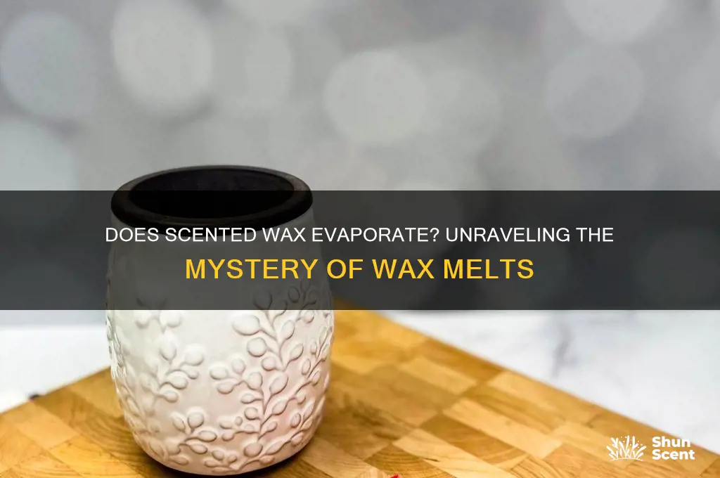 does scented wax evaporate