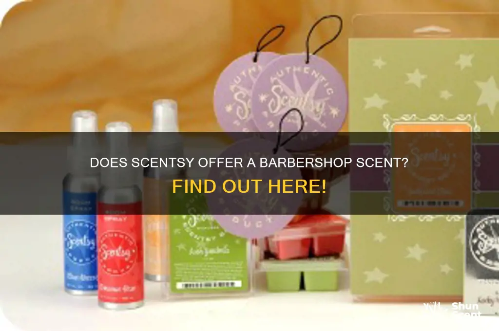 does scentsy have a barbershop scent