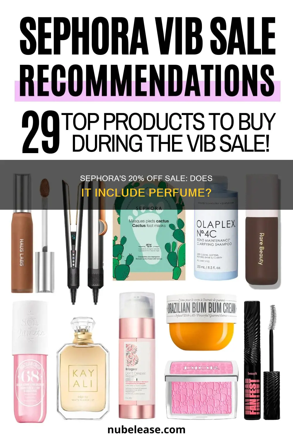 does sephora 20 off include perfume