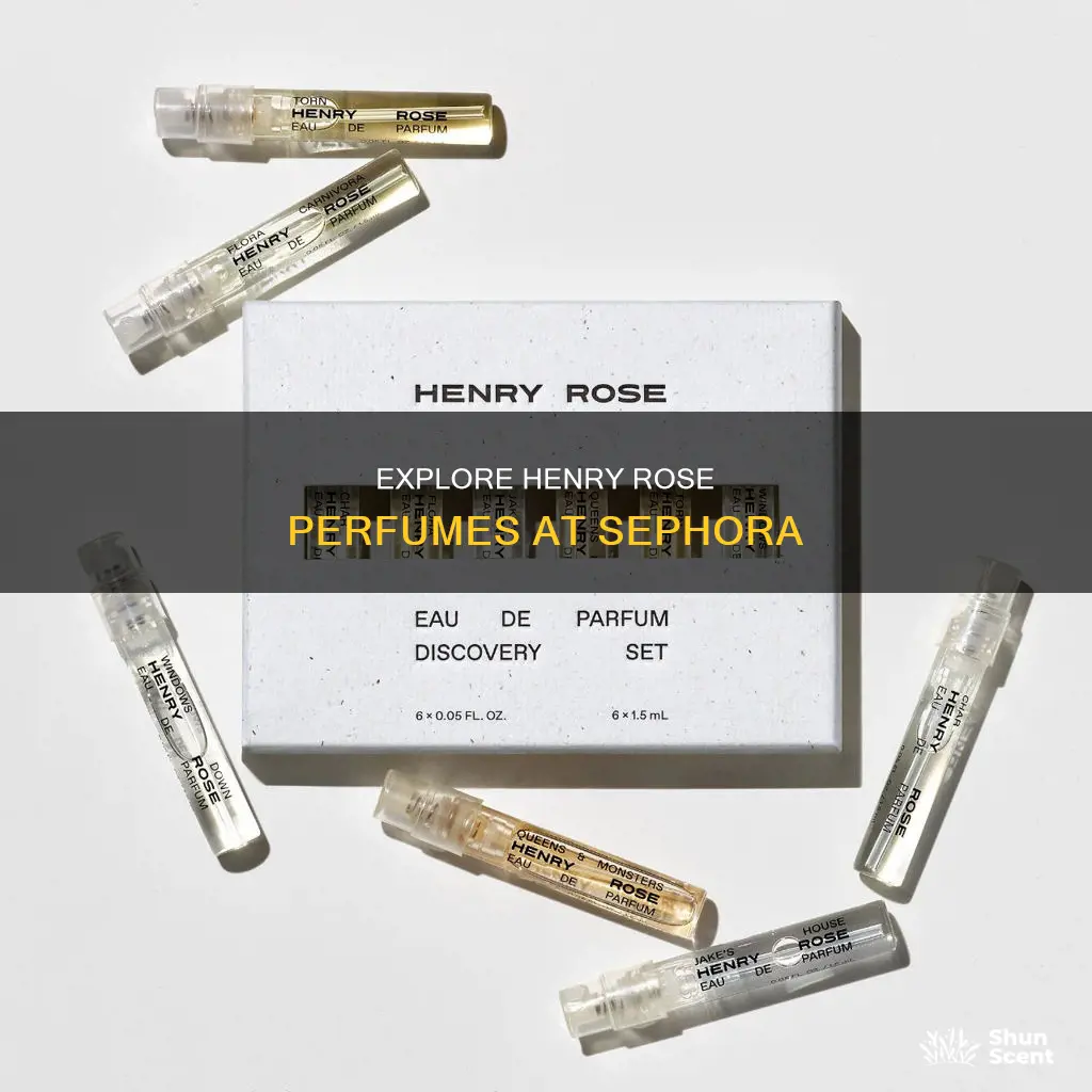 does sephora carry henry rose perfume