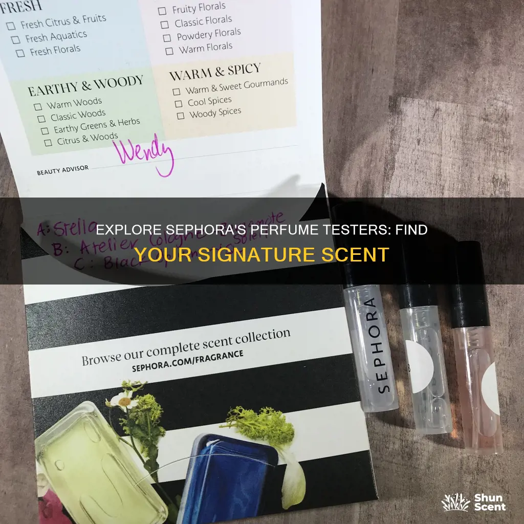 does sephora have perfume testers