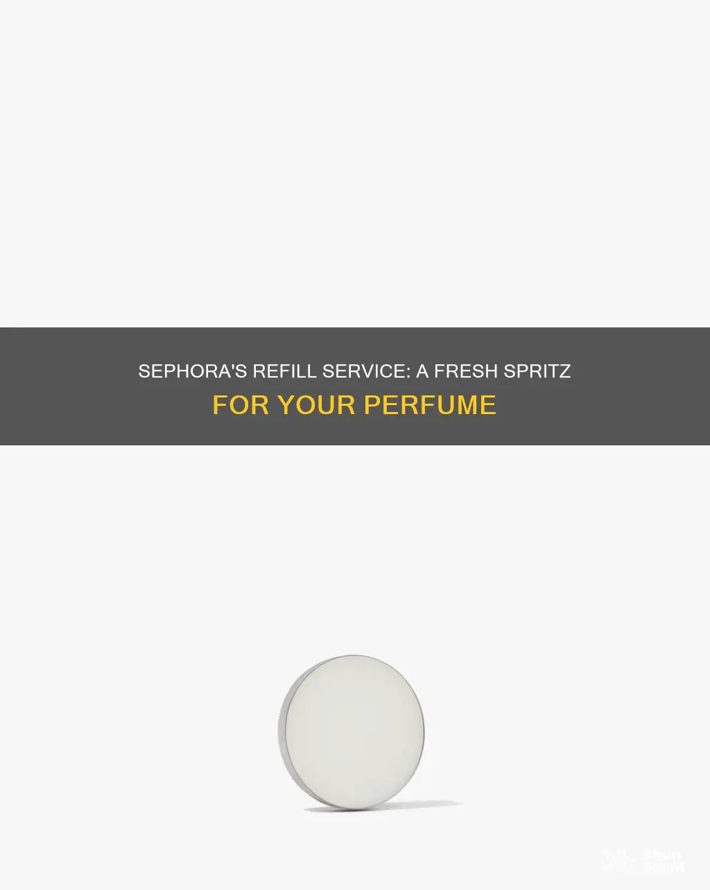 does sephora really refill perfume