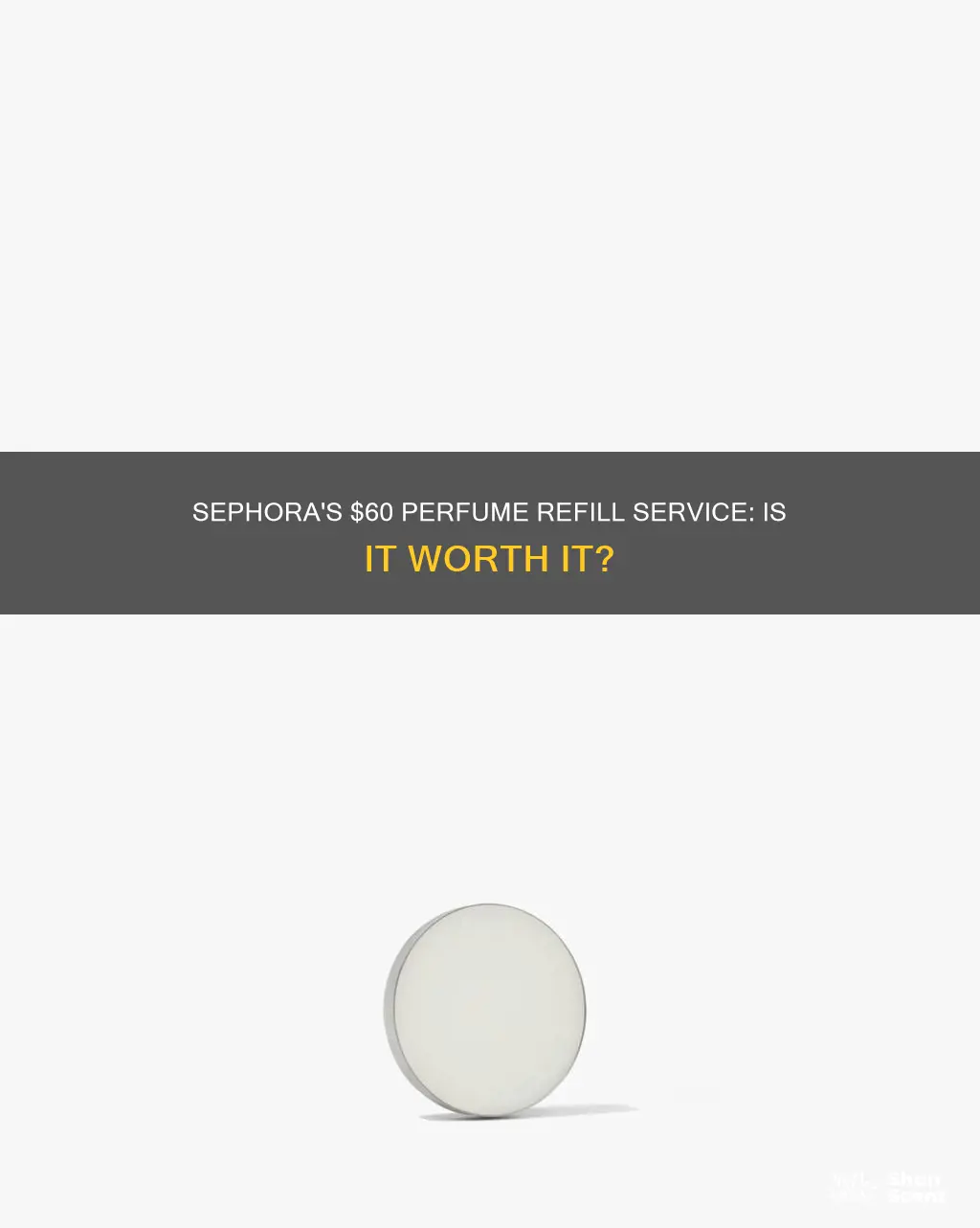 does sephora refill perfume for $60