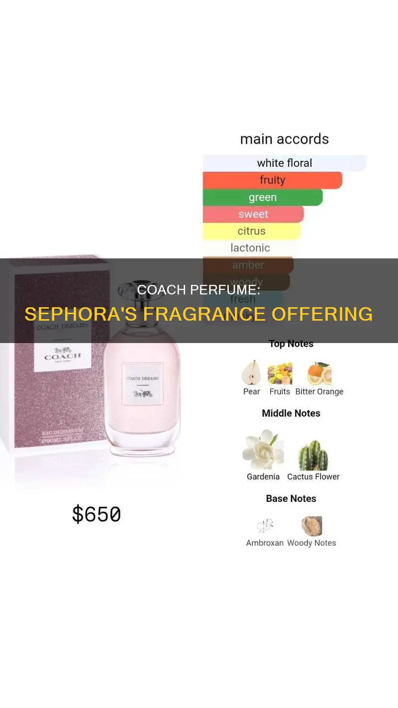does sephora sell coach perfume