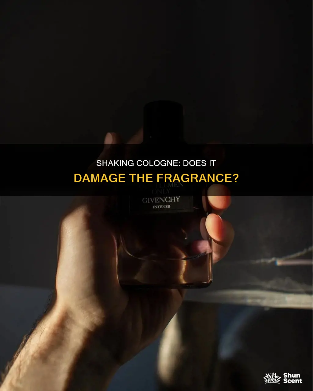 does shaking cologne damage it