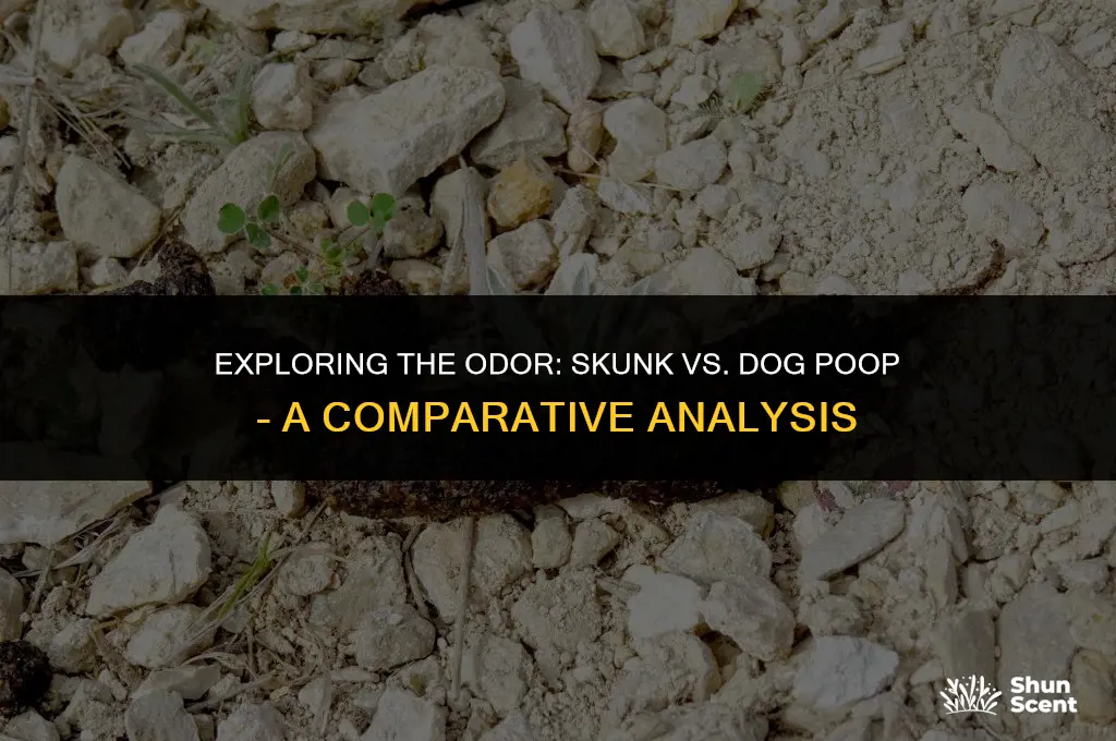 does skunk poop and dog poop smell the same
