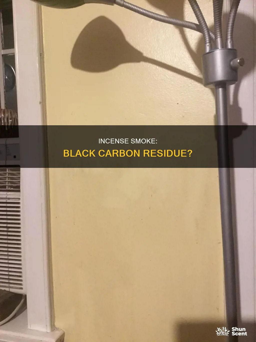 does smoke from incense convert to black carbon residue
