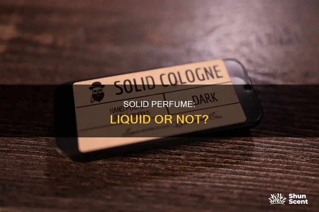 does solid perfume count as a liquid