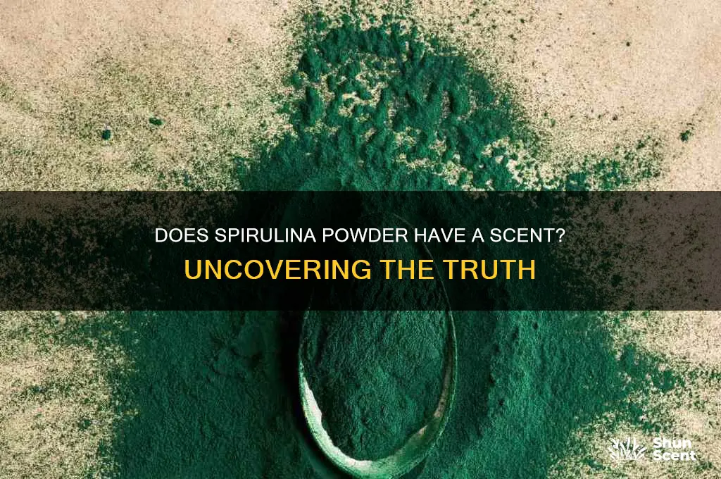 does spirulina powder have a scent